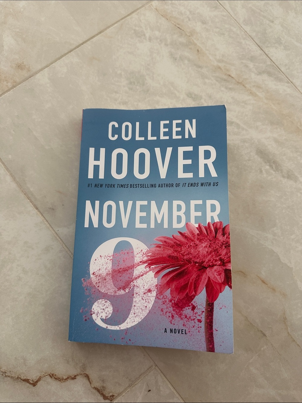 Colleen Hoover "November 9" Paperback — Blue & Pink Cover
